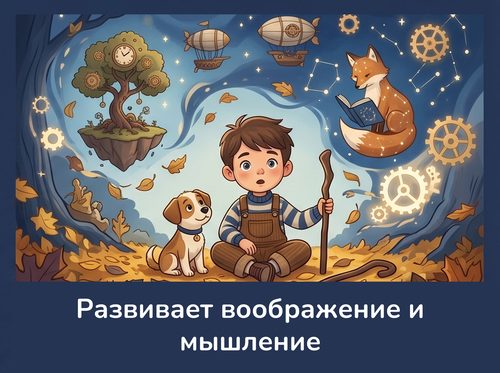 Развивает воображение и мышление